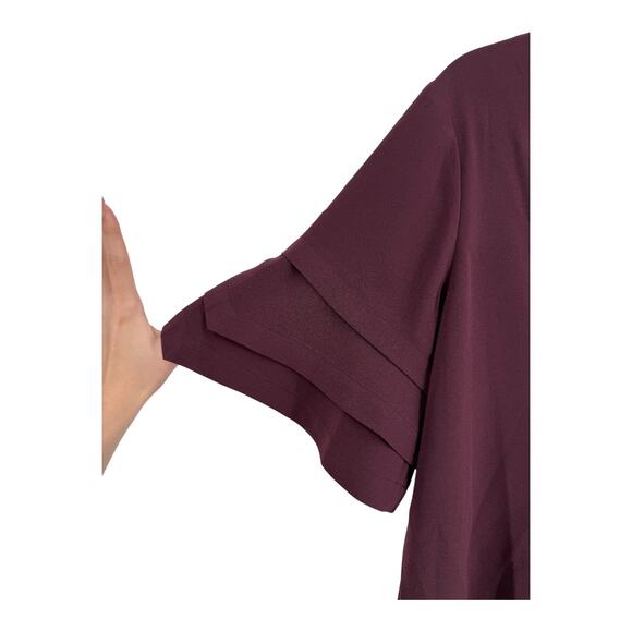 Frame Tiered ruffle short sleeve top blouse size Large L - Picture 4 of 8